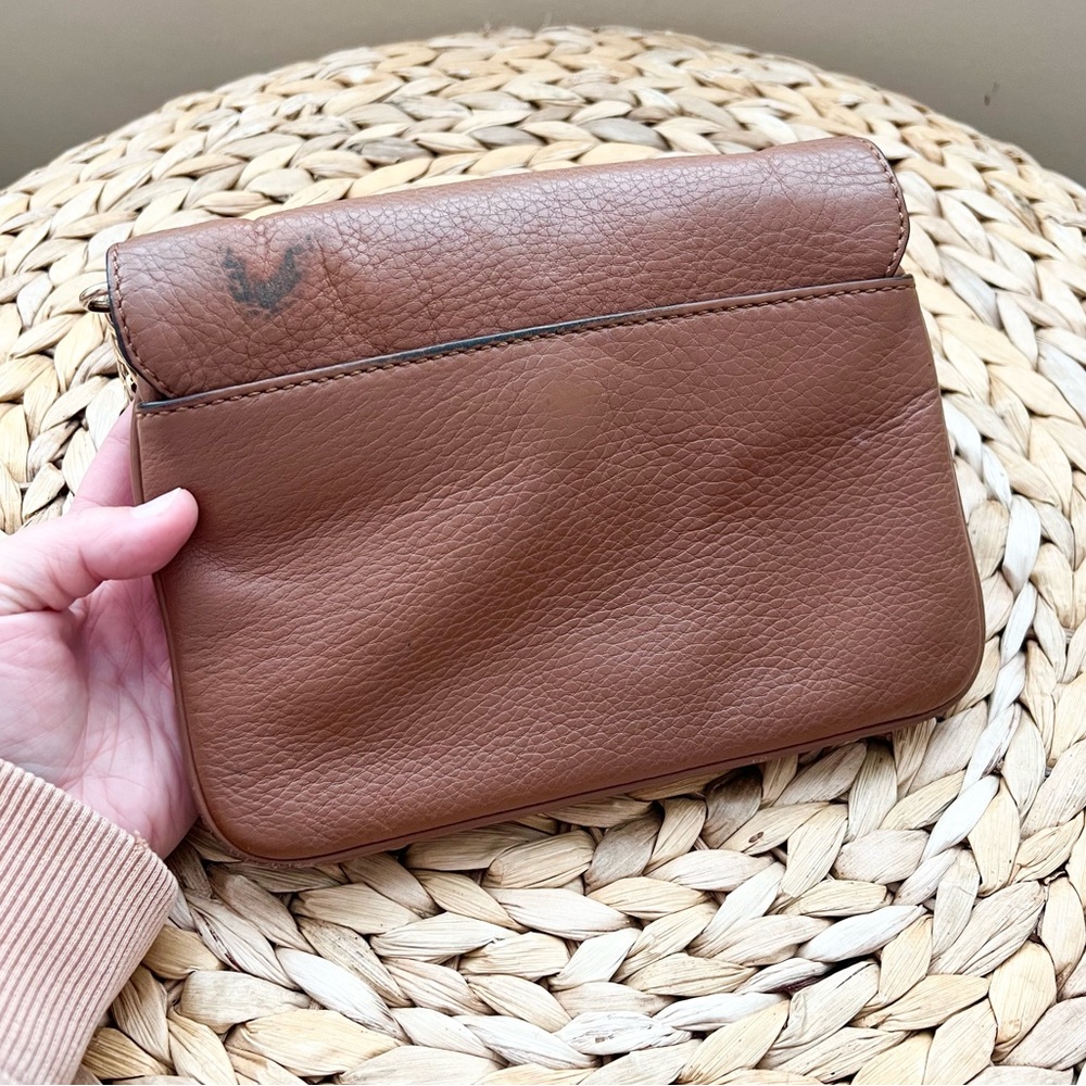 Michael Kors genuine cognac brown leather crossbody bag - Picture 4 of 10
